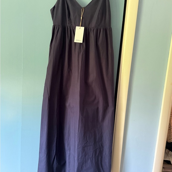 Quince Navy Blue Dress - Picture 4 of 5